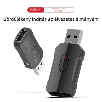 Androidos játékhoz aktivátor USB-s, vezetékes billentyűzettel és egérrel mobilos játékokra (PUBG Mobile) — ABS anyag