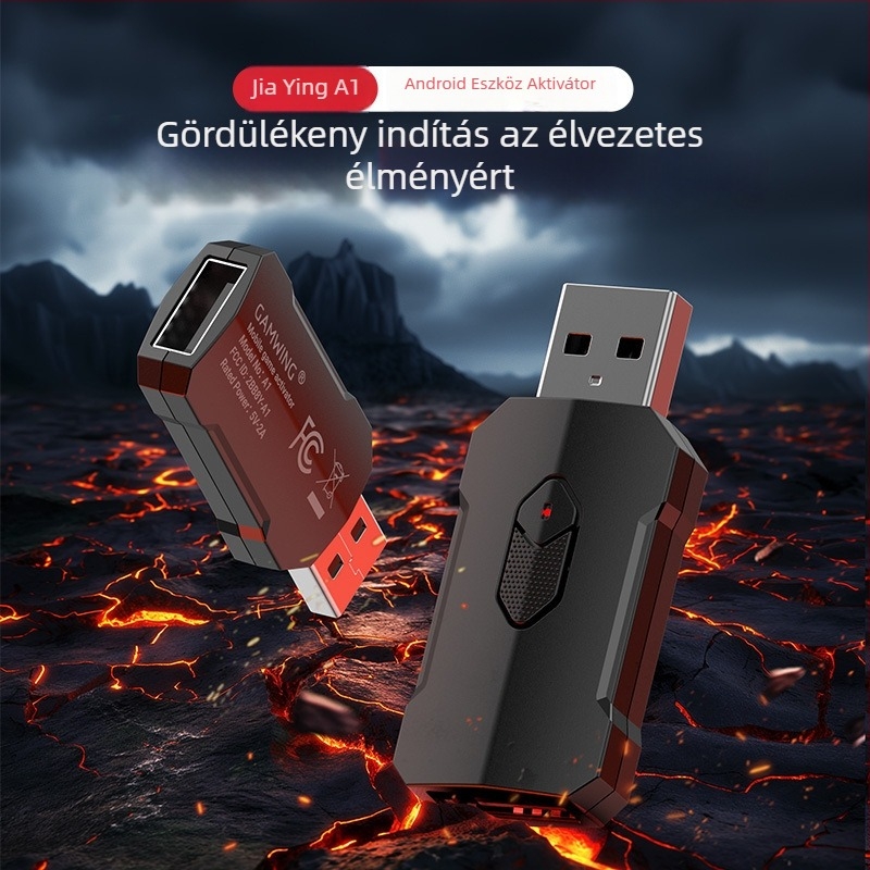Androidos játékhoz aktivátor USB-s, vezetékes billentyűzettel és egérrel mobilos játékokra (PUBG Mobile) — ABS anyag