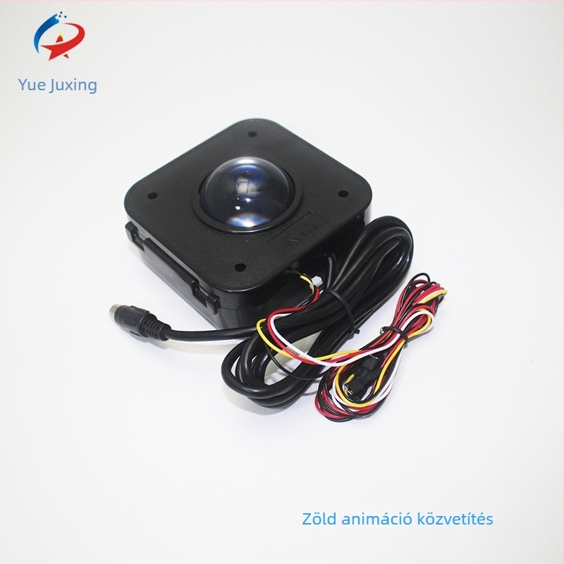 Nagy trackball egér játékkonzolhoz, átlátszó gömbbel és joystick-stílusú irányítással