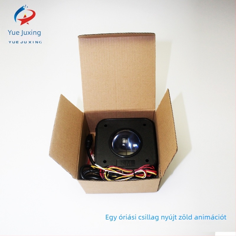 Nagy trackball egér játékkonzolhoz, átlátszó gömbbel és joystick-stílusú irányítással