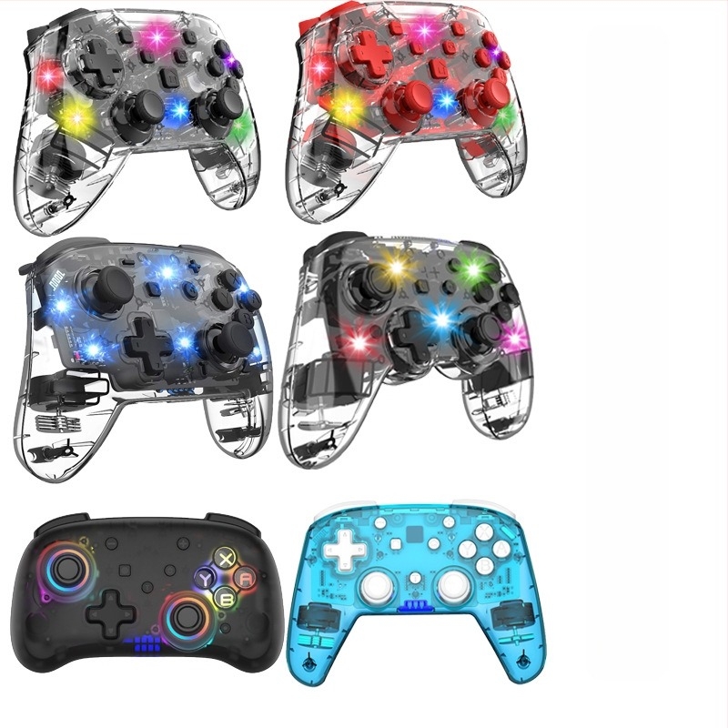 OEM testreszabott minta kettős Hall-hatású joystick Nintendo Switchhez — Bluetooth, USB-C, RGB világítás, ABS ház, logó nyomtatás elérhető