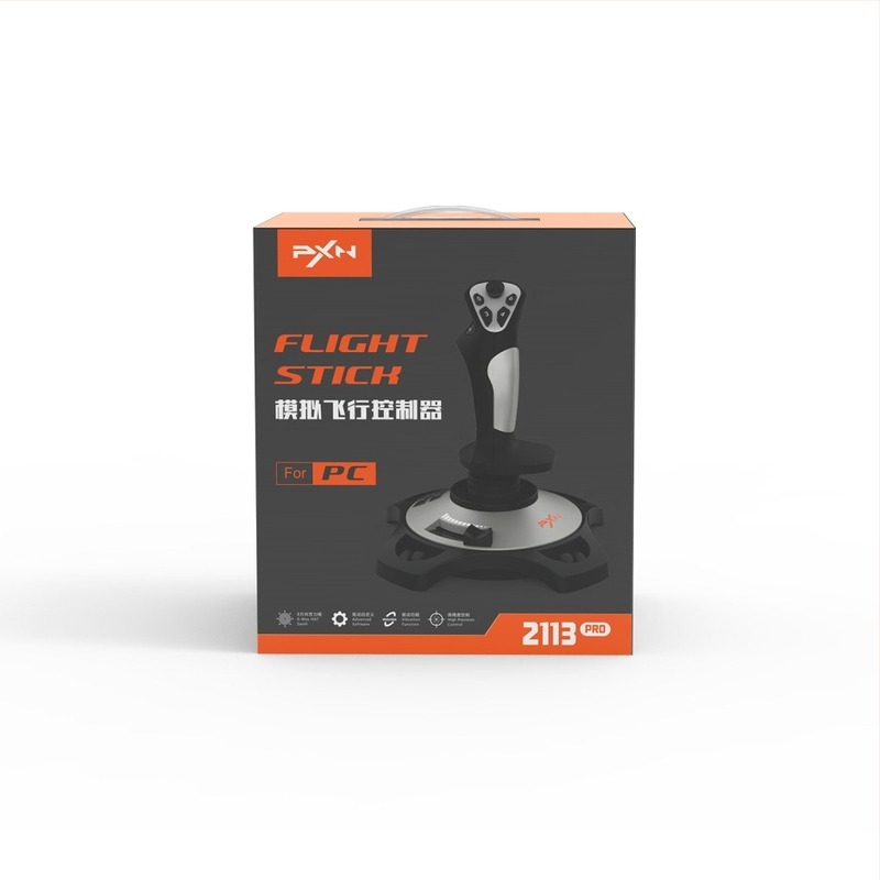 PXN-2113 USB repülőgép-szimulátor joystick PC-hez, kábeles, ABS anyag, 1 felhasználó, kezdő szint