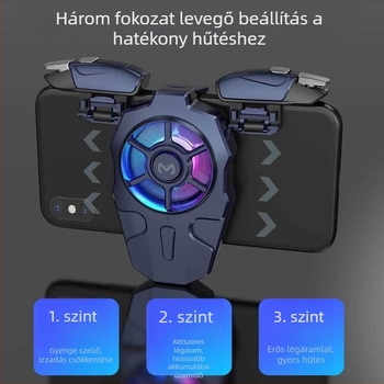 AK03 okostelefon-joystick, vezetékes PS/2 csatlakozás, ABS + fém, 200 g, kompatibilis iPhone és Android