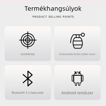 Játékkontroller Supreme et200 Bluetooth Android telefonokra, Type-C, rezgésmentes, ABS