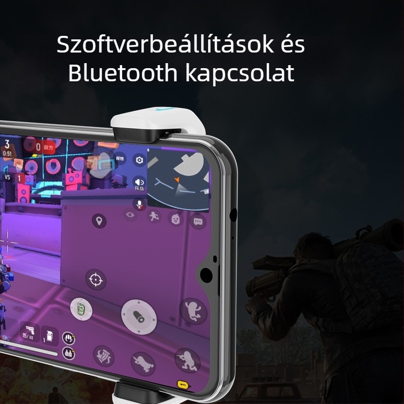 Játékkontroller Supreme et200 Bluetooth Android telefonokra, Type-C, rezgésmentes, ABS