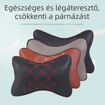 Autós nyakpárna lumbális támasz, pamut borítás, természetes rost töltés, univerzális minden évszakra, testreszabható