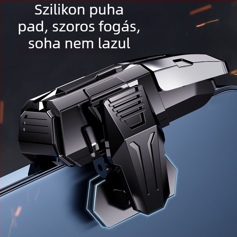 Mobil játékvezérlő hat ujjas gombokkal (Modell M-01; vezeték nélküli; ABS+ötvözet; kompatibilis okostelefonokkal)