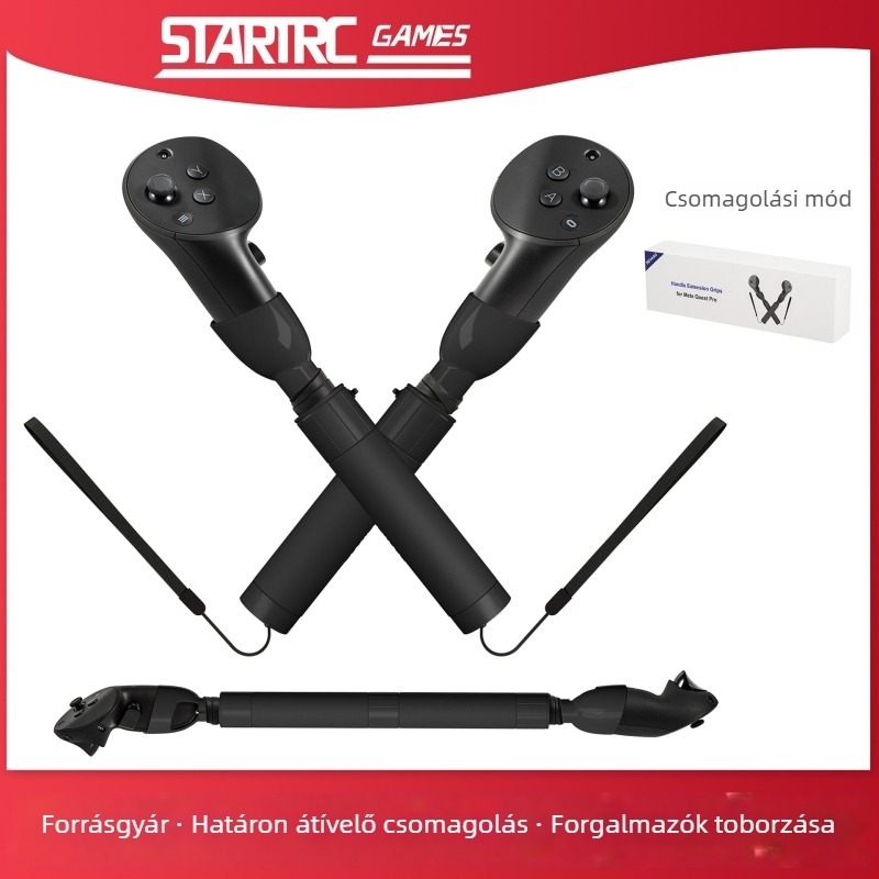 Golf játékkezelő VR szemüveghez, fénykard kinyúló rúd tartóval, Meta Quest Pro-kompatibilis, szilikon, modell DC, 100 g