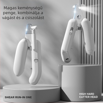 Macska- és kutyakarom körömvágó és csiszoló – kétfunkciós eszköz a körmök vágásához és csiszolásához kicsi és nagy testű kutyáknál