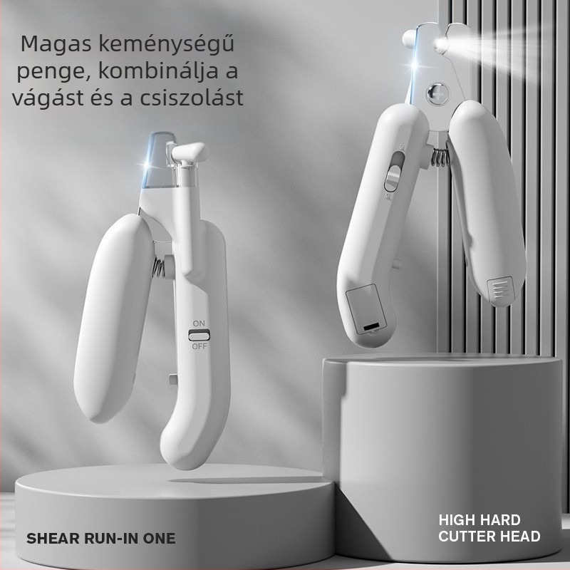 Macska- és kutyakarom körömvágó és csiszoló – kétfunkciós eszköz a körmök vágásához és csiszolásához kicsi és nagy testű kutyáknál
