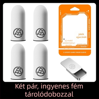 Játék ujjvédő, Ice Silk Fiber anyag, izzadságmentes és csúszásmentes, ultra vékony, horgolt technológia, érintőképernyős telefonok/tablettekhez