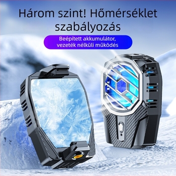 X91 mobiltelefon hűtő radiátor USB interfésszel, ABS és cinkötvözet test, 145 g, kompatibil iPhone és Android készülékekkel, hőelvezetés