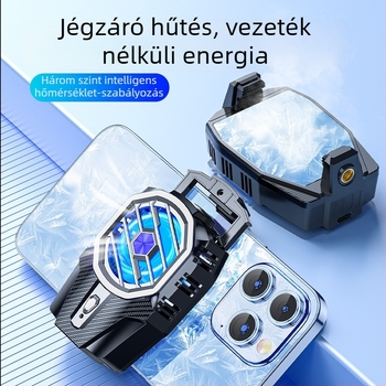 X91 mobiltelefon hűtő radiátor USB interfésszel, ABS és cinkötvözet test, 145 g, kompatibil iPhone és Android készülékekkel, hőelvezetés