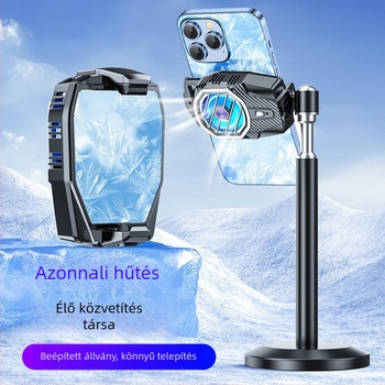 X91 mobiltelefon hűtő radiátor USB interfésszel, ABS és cinkötvözet test, 145 g, kompatibil iPhone és Android készülékekkel, hőelvezetés