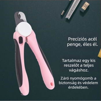 Kutyák körömvágó olló LED-del — ötvözet, PETALENT márka, szilárd kivitel, szépség eszközök