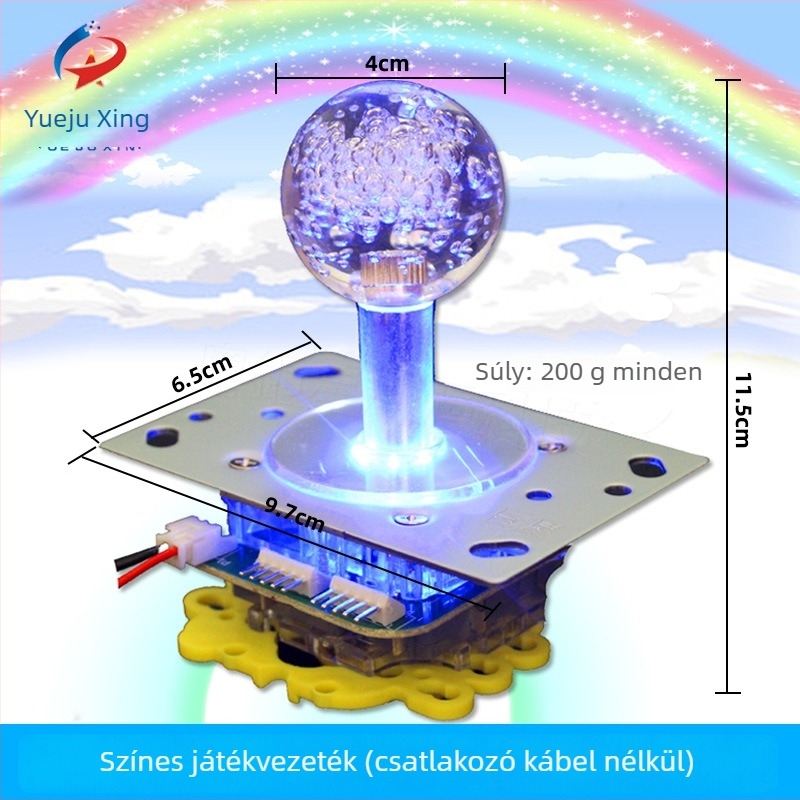 Fogó gép joystick – Modell JX-998, 5P interfész, OEM feldolgozás, Nyomtatott logó, Műanyag + hardver