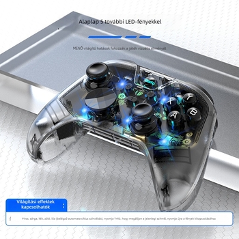 G6PRO Bluetooth játékkontroller Hall-effekt gombokkal és karbonfilm joystickkal, PC, iOS, Android és Nintendo Switch kompatibilis