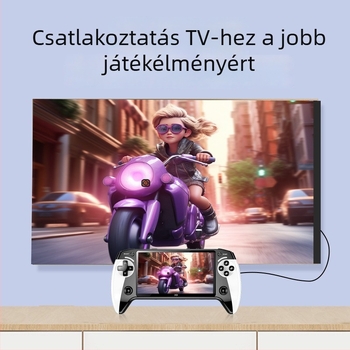 X9 hordozható játékkonzol 8 emulátorral, 64/128GB memória, vezeték nélküli kapcsolat, 3,5 mm-es audio jack, 720p kimenet