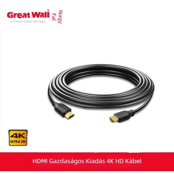 HDMI 2.0 4K adatkábel, 3 m, réz vezető, aranyozott, számítógép monitorhoz, projektorhoz, 3D TV-hez
