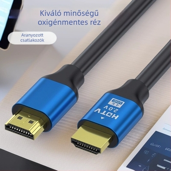 HDMI kábel 1,5 m, 4K60Hz, aranyozott réz-kialakítású acélvezető, monitorhoz, számítógéphez, tévéhez, set-top boxhoz és projektorhoz