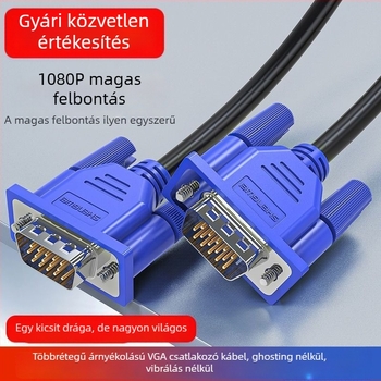 VGA-kábel monitorhoz és TV-hez asztali PC-hez – videó és adatátvitel