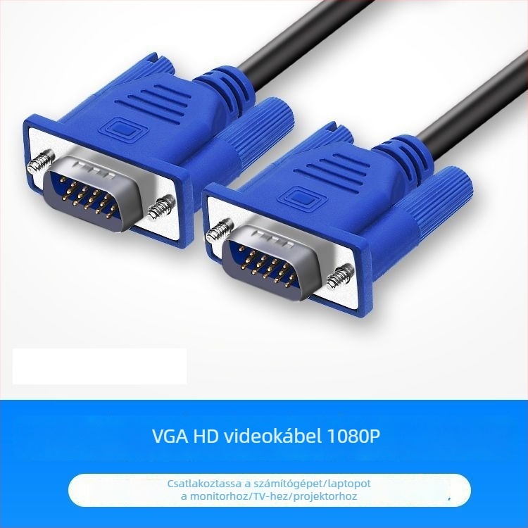 VGA-kábel monitorhoz és TV-hez asztali PC-hez – videó és adatátvitel