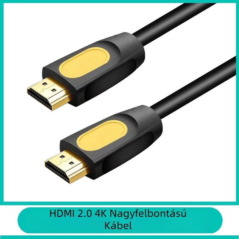 HDMI kábel 4K2.0, férfi-férfi csatlakozó, aranyozott vezető, ötvözet vezeték, set-top boxhoz