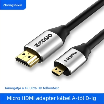 Micro HDMI–HDMI kábel 2.0, 4K Ultra HD TV-hez, laptophoz, tablet-hez és kamerához