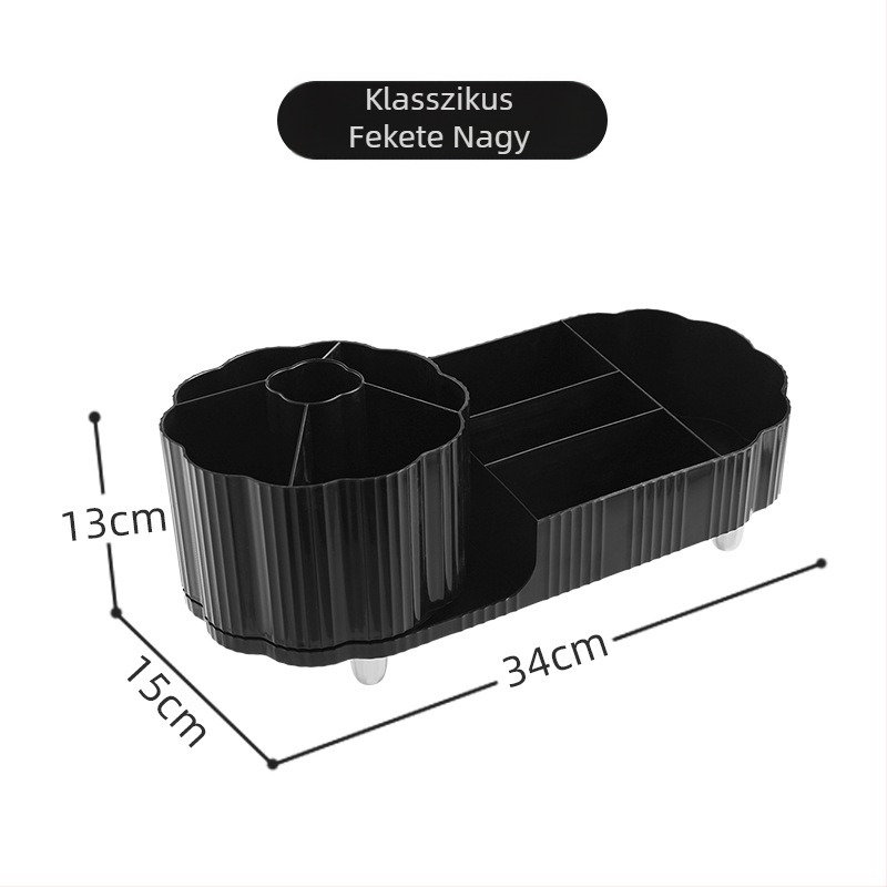 Time Machine Asztali Forgó Sminkecset Tartó Tároló - Plastikk, Testreszabható Feldolgozás, Eredet Zhejiang, 2024 tavasza, Stílus Light Luxury