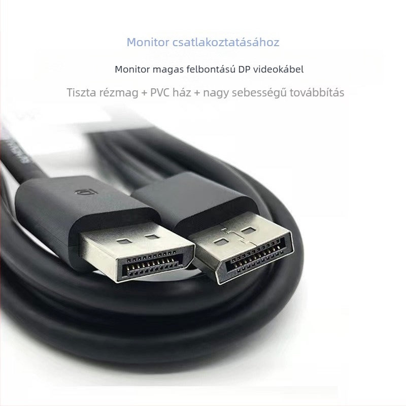 DisplayPort kábel DP férfi–DP férfi, DP 1.4 kiadás, Réz huzal, Modell DP HD Line 1.4