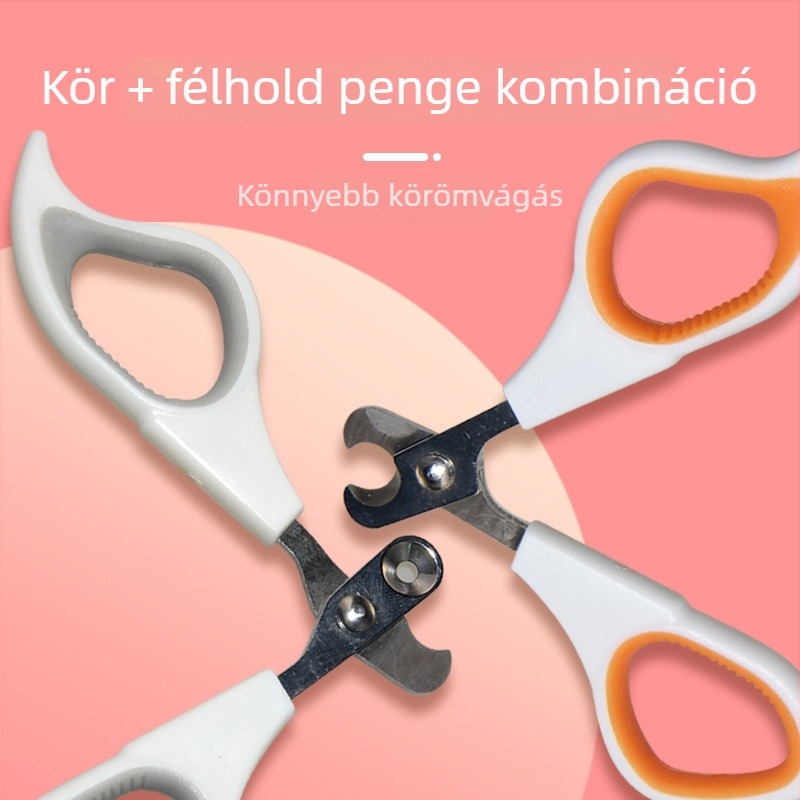 Kis méretű macska- és kutyakörömvágó olló, rozsdamentes acél