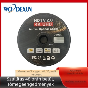 Optikai HDMI-kábel, 4K60Hz, mérnöki minőségű, falon át és csatornán keresztül vezethető, HDMI audio–video kábel, HDMI 2.0
