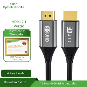 HDMI-kábel YL-810 aranyozott csatlakozókkal, testreszabható vezetőanyag, OEM elérhető, televíziókhoz alkalmas