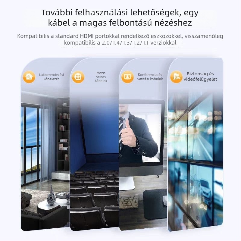 HDMI 2.1 optikai kábel – 8K/4K magas sebességű játékhoz, PC és TV monitorhoz
