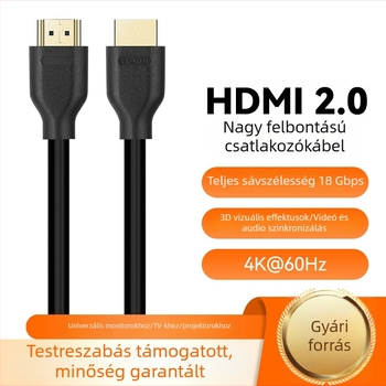 HDMI 2.1 kábel, 8K60Hz/4K240Hz, nagy felbontású videókábel laptophoz és monitorhoz, mérnöki osztályú minőség