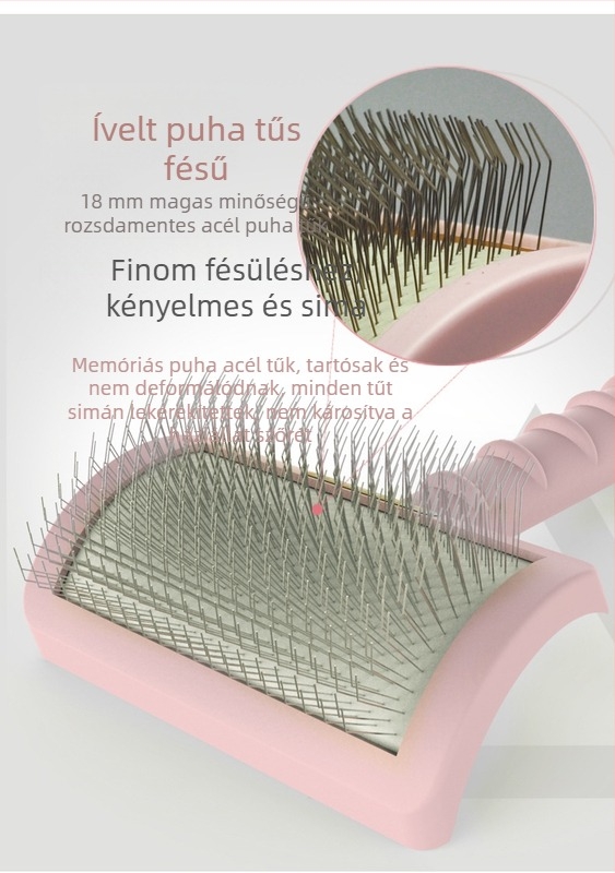 Ginpaz Műanyag tűs kutyafésű a szőrzet szétválasztásához | 72 db (Detangling)