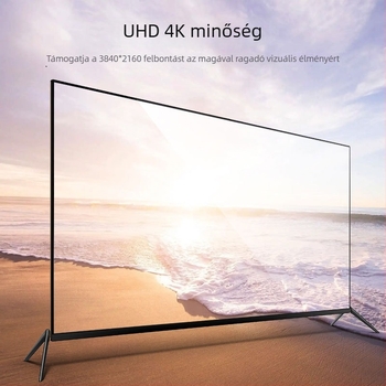 HDMI kábel, HDMI 04 modell, réz vezető, ezüstözött bevonat, adapter, OEM/magáncímke elérhető