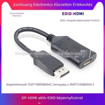 Integrált EDID DP HDMI aktív adapter többmonitoros megjelenítéshez