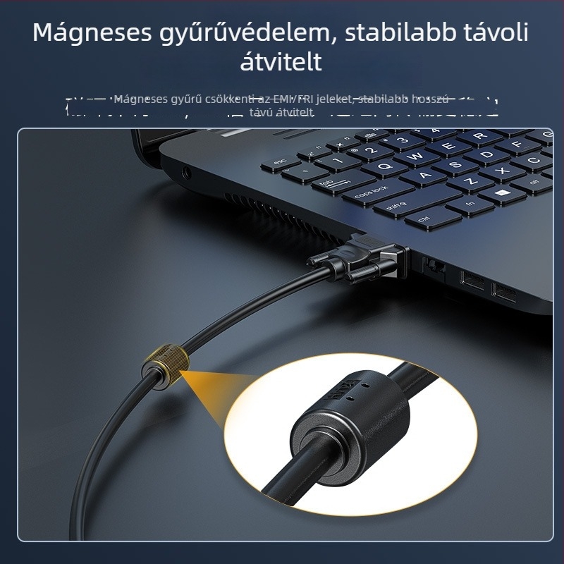 VGA kábel V316, réz vezető, VGA interfész, testreszabható hossz, számítógéphez