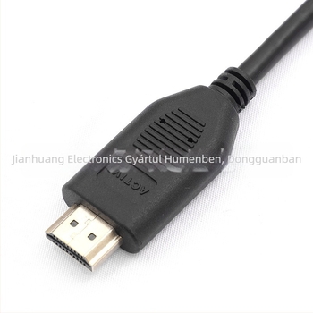 DP1.2–HDMI 2.0 aktív adapterkábel, 1,8 m, HDMI interfész, réz vezető, PVC burkolat