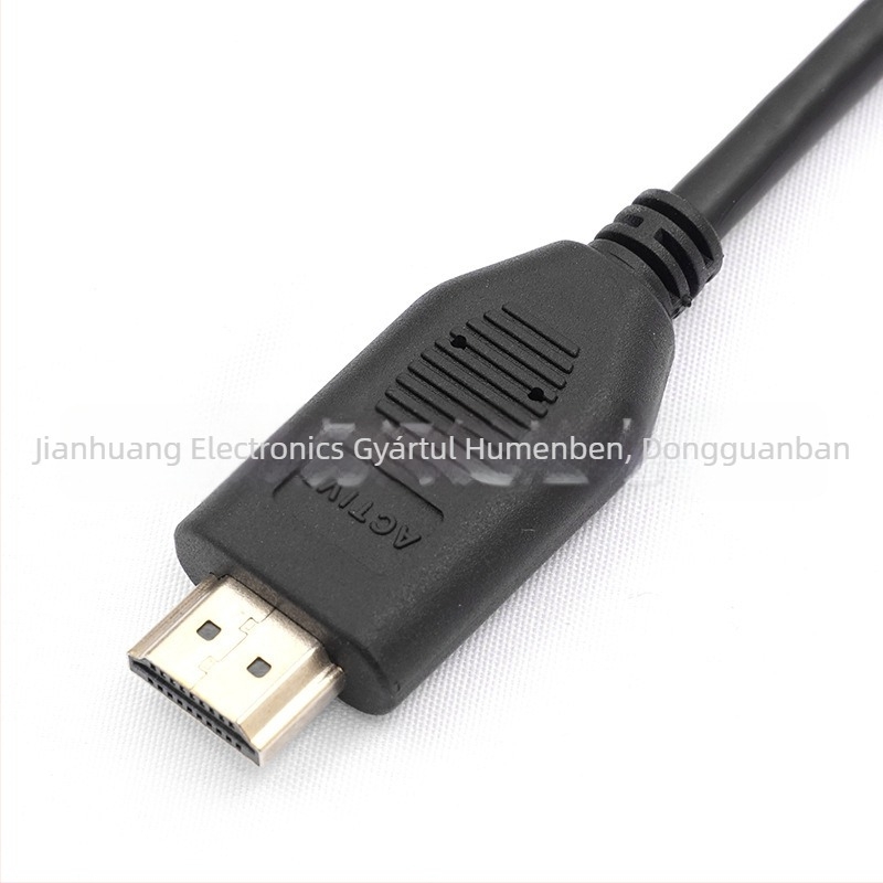 DP1.2–HDMI 2.0 aktív adapterkábel, 1,8 m, HDMI interfész, réz vezető, PVC burkolat