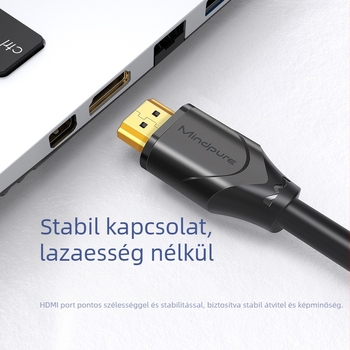 HDMI hosszabbító kábel, férfi–női csatlakozás, HDMI 2.0, 4K60Hz, 18Gbps, oxigénmentes réz és aranyozott érintkezők