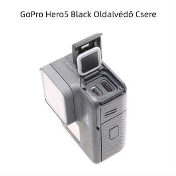 GoPro Hero5/6 oldalsófedél, HDMI/Adatfedél, cserealkatrész, anyag PC+szilikon