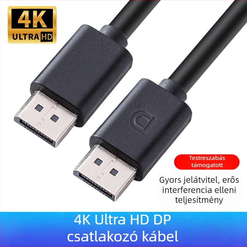 DisplayPort-DisplayPort kábel HYX-50, rézvezető, nikkelezett csatlakozók