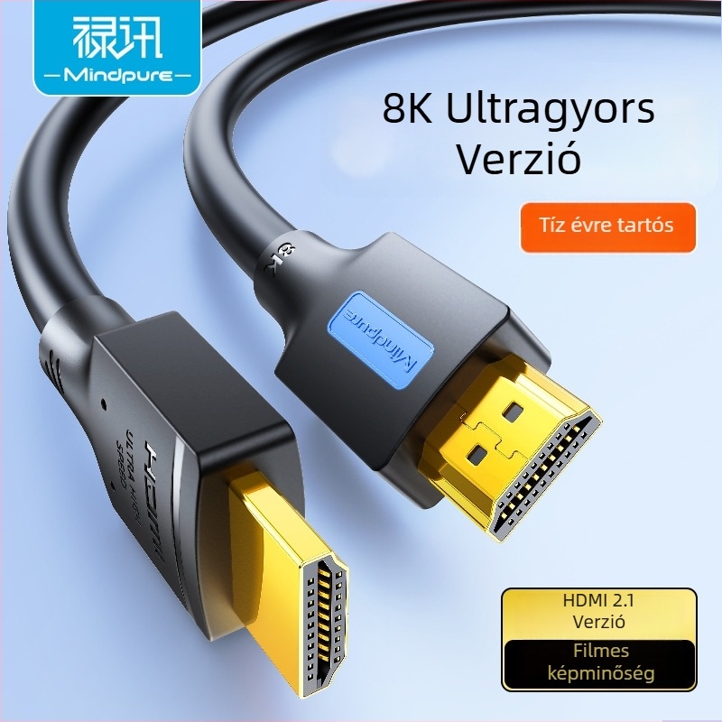 HDMI 8K kábel, verzió 2.1, monitorkhoz, TV-hez, számítógéphez, projektorhoz és set-top boxhoz – Luxun HDMI-kábel