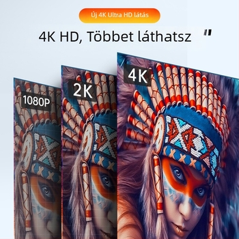 HDMI-kábel, ultra vékony, HDMI 2.0, aranyozott csatlakozók, 4K-kompatibilis