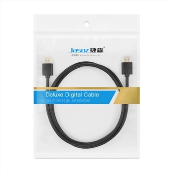 HDMI-kábel, ultra vékony, HDMI 2.0, aranyozott csatlakozók, 4K-kompatibilis