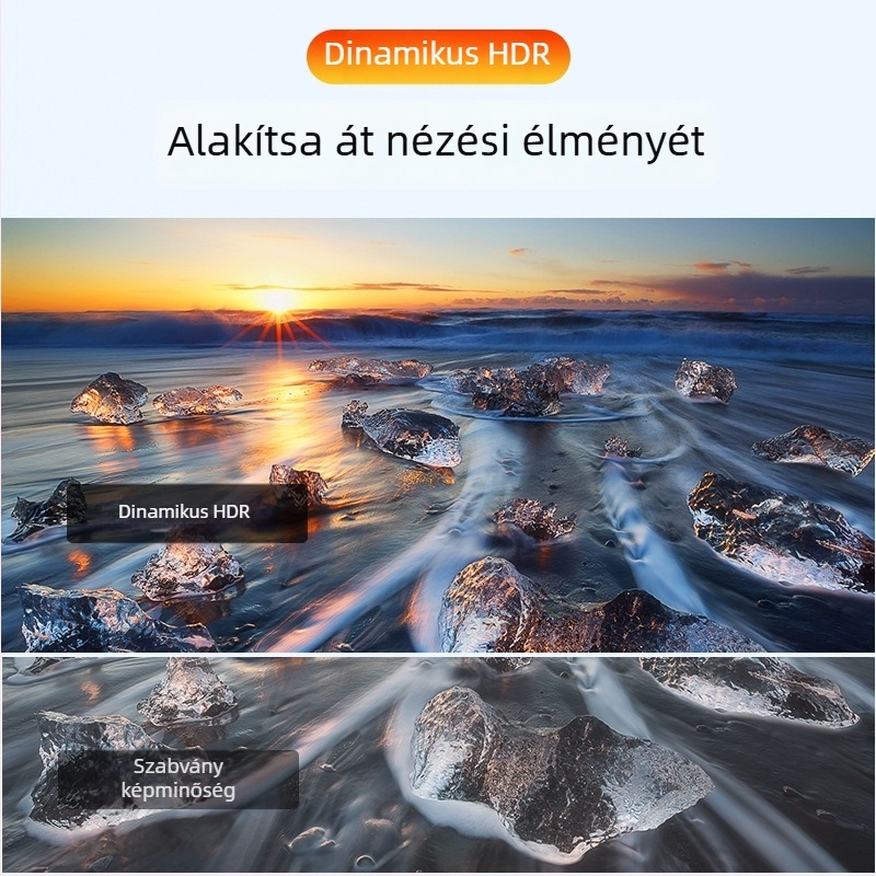HDMI-kábel, ultra vékony, HDMI 2.0, aranyozott csatlakozók, 4K-kompatibilis