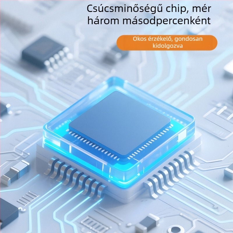 Vezeték nélküli digitális hőmérséklet- és páratartomérő otthoni környezethez – falra vagy asztalra szerelhető, nagy pontosságú, működik 2x AAA elemmel