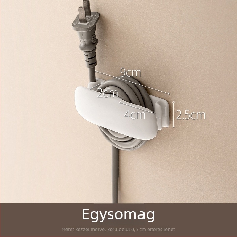Lazy Corner szilikon kábelhordozó sarokban — fúrás nélküli megoldás konyha, íróasztal, hálószoba és nappali számára